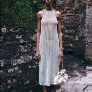 CULT GAIA
Yaro Knit Dress Swim Cover-up In Off White NWOT
